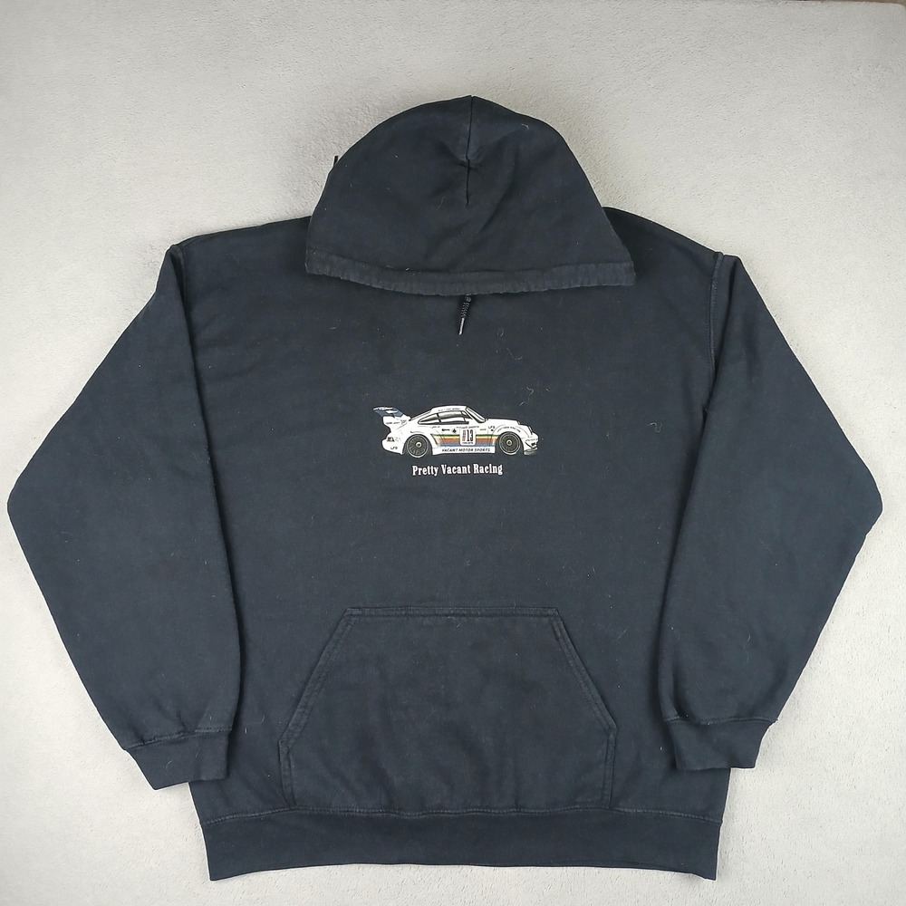 Pretty Vacant Racing Hoodie Mens Large Grand Prix Graphic Black Sweatshirt